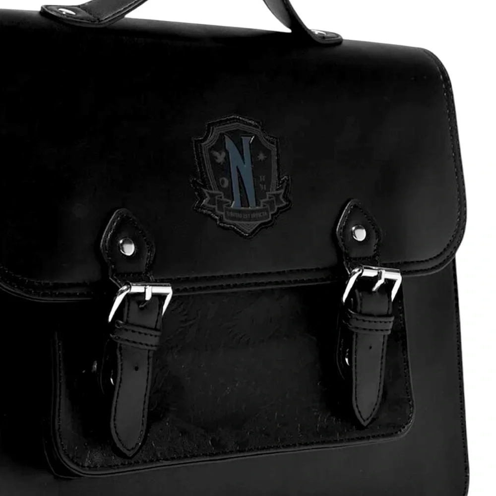 Wednesday Addams Black Satchel Backpack - NWT